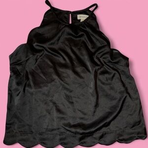 Monteau Black Satin Top